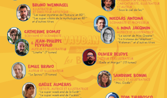 Liste des auteurs Vauban dans les Bulles 2025